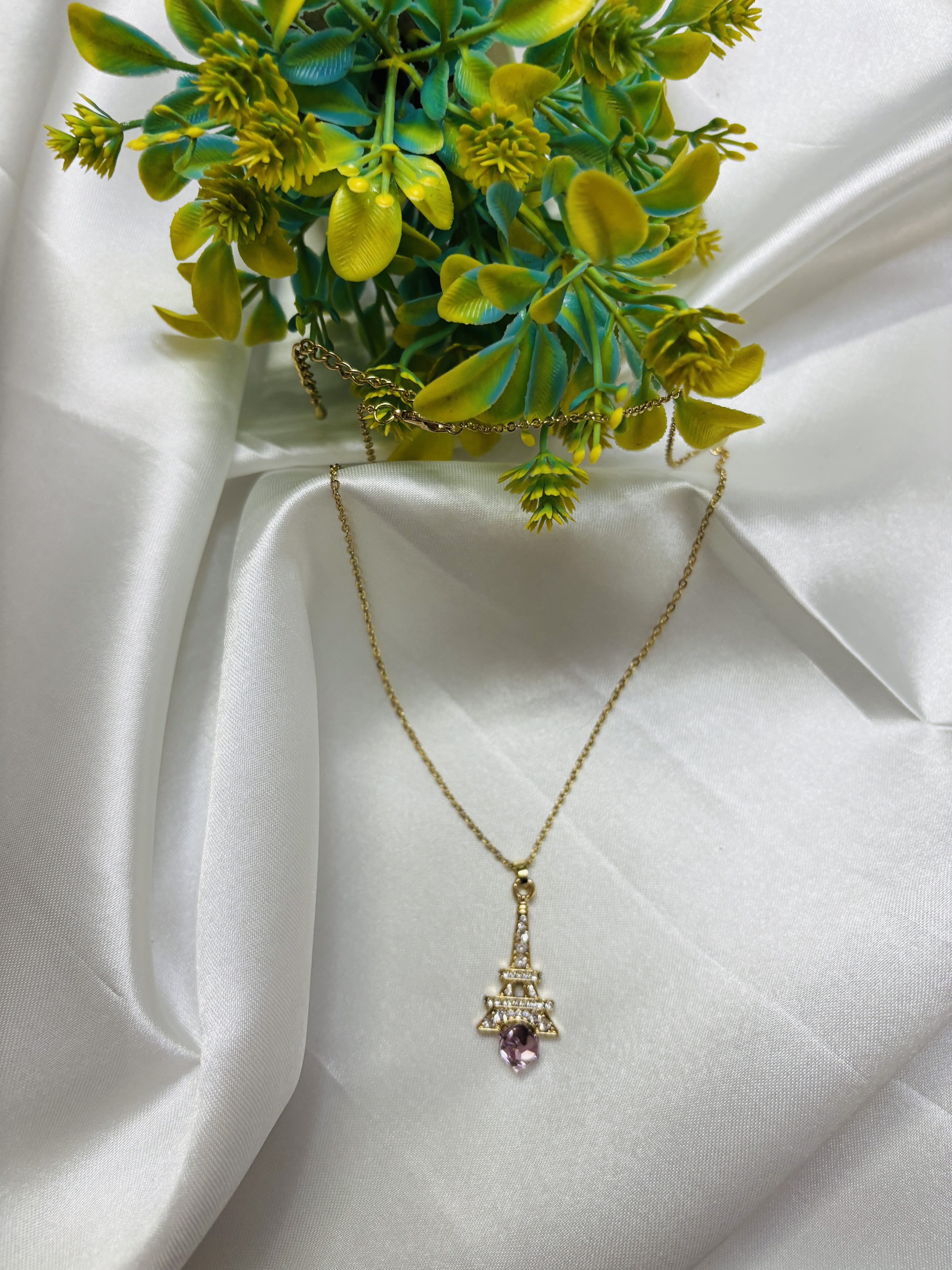 Paris Eiffel Charm Necklace